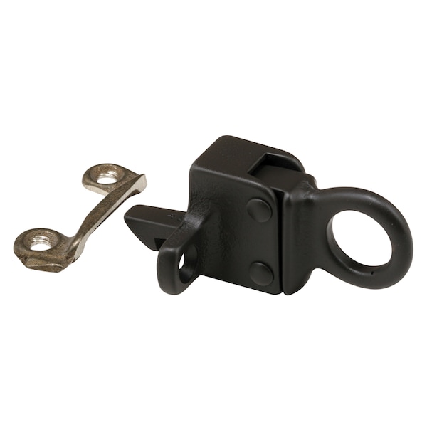 Project-In Transom Latch, Keeper, Screws, Bronze Single Pack